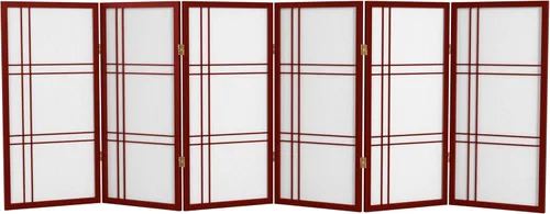 Miniatura 27 de Pantalla Shoji corta de doble cruz de 3 pies - Negro - 3 paneles