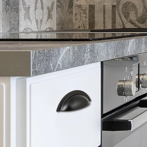 Miniatura 5 de HARPOON Paquete de 10 manijas para gabinetes de cocina de 2.5 pulgadas con agujero central, tiradores para cajones, color dorado champán