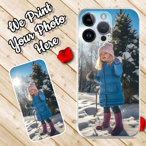Miniatura 2 de Funda personalizada para iPhone 14, 13, 12, 11 Pro Max Mini Plus XR X Xs, diseña tu propia imagen, funda para fotos, a prueba de arañazos, 1 Foto