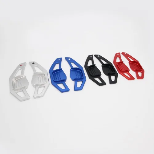 Miniatura 5 de SANRILY Cubiertas de aluminio negro de la palanca de cambios del volante para KIA K3 Forte Koup SX 2015 2016 GT SW 2013 2014 Paddle Shifter