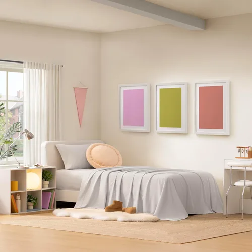 Miniatura 2 de UGG Juego de sábanas de lujo de 3 piezas, tamaño individual, refrescante, con bolsillos profundos, ropa de cama de alta calidad con 1 funda de Gris