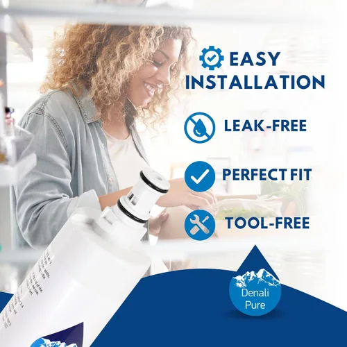 Miniatura 6 de Filtro de agua de repuesto para refrigerador Whirlpool ED5VHGXML13, compatible con cartucho de filtro de agua para refrigerador Whirlpool 4396508