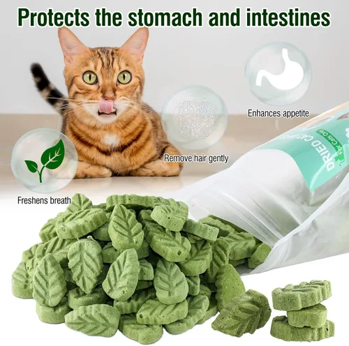 Miniatura 3 de Golosinas de Hierba para Gatos 100g/3.52oz, Varilla de Hierba para Gatos para Dentición para Eliminar Bolitas de Pelo y Limpieza de Dientes, Palo