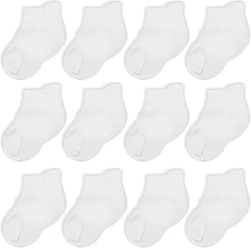 Miniatura 19 de CozyWay Baby & Toddler Socks Ankle Comfy Cotton Socks For Girls and Boys No Show Infant - 12 Pack