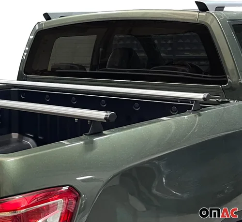 Miniatura 7 de OMAC Portaequipajes para cama de maletero para Nissan Frontier 2005-2021, gris, 2 piezas antirrobo para viajes, kayak, canoa, surf, esquí