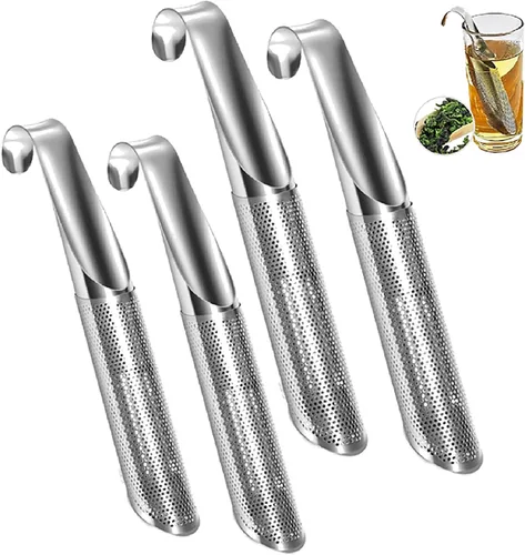 Miniatura 10 de Coladores de té para té suelto, difusor de té de acero inoxidable mejorado, infusores de té de malla extrafina para té suelto, infusor de té