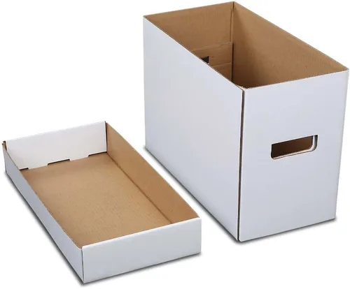 G-PLUS Caja de almacenamiento para cómics de cómics con capacidad para 150-175 cómics, plegable, a prueba de humedad, 5 unidades