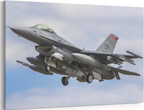Miniatura 9 de MGSBCXN F-16 Fighting Falcon Airplane - Póster de caza F-16, póster de avión de combate F-16, decoración de pared de aviación, arte de pared