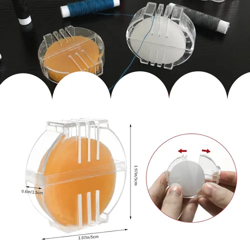 Miniatura 2 de Acondicionador de hilo de cera para coser hilo de cruz, cera de abejas con soporte, suministros de costura, regalos para madre, esposa