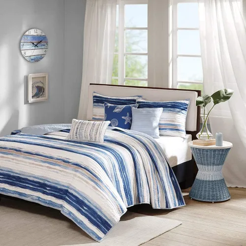 Miniatura 7 de Bernhard Products Reloj de pared rústico de playa de 12 pulgadas, redondo, silencioso sin tictac, de cuarzo, funciona con pilas, aspecto de madera