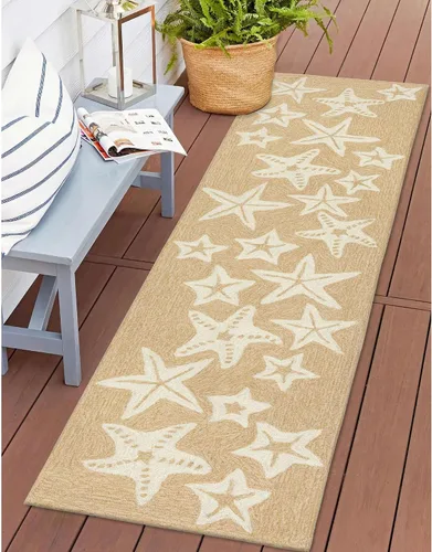 Miniatura 31 de Liora Manne CAPR5163633 - Alfombra costera para interiores y exteriores, color azul marino, 2 pies x 5 pies Cuerdas Navy