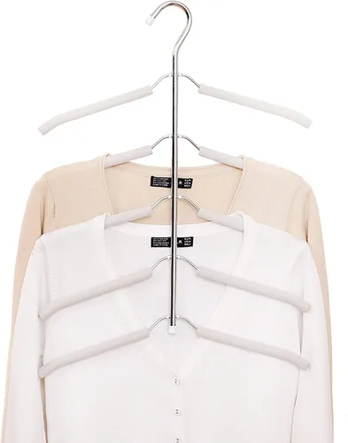 Colgadores de ropa de varias capas para blusas, 3 unidades, 5 en 1, antideslizantes, ahorradores de espacio, organizador de armario, perchas de