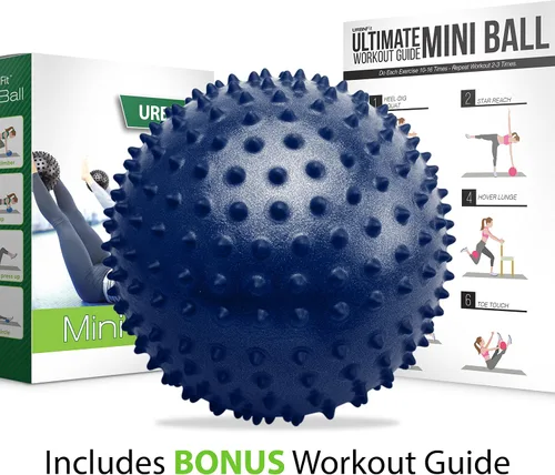 Miniatura 2 de URBNFit Pelota de pilates de 9 pulgadas – Pelotas pequeñas de ejercicio para yoga, barras, terapia física, estiramiento, postura, fitness central