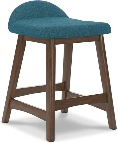 Signature Design by Ashley Lyncott - Taburete de bar tapizado contemporáneo de 24.25 pulgadas de altura de asiento, con cojín de espuma, 2 unidades,