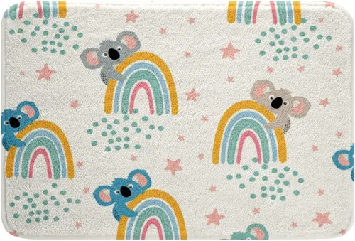 Miniatura 21 de Erosebridal Tapete de baño bohemio azteca de 16 x 24 pulgadas, color blanco y negro con estampado de flechas geométricas, alfombras de baño bohemias