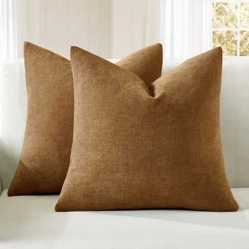 Miniatura 44 de MIULEE Juego de 2 fundas de almohada cuadradas decorativas de felpilla suave de 20 x 20 pulgadas para sofá, sala de estar y cama de color verde oliva