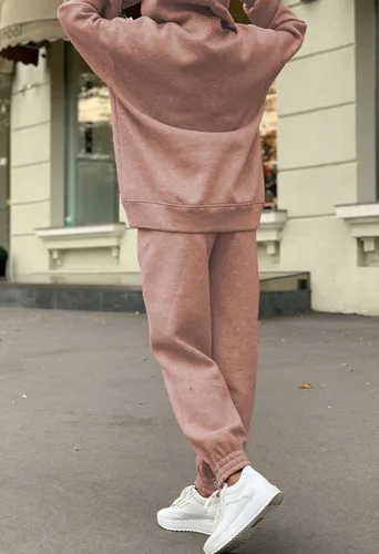 Miniatura 8 de Fixmatti Sudaderas con capucha para mujer, sudadera de manga larga, pantalón deportivo, 2 piezas