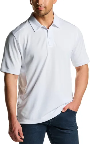 Miniatura 2 de CQR Camiseta polo táctica para hombre, de manga corta, ligera y con Dry Fit, tela piqué, FPU 50+, para exteriores