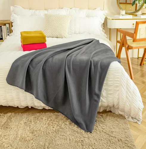 Miniatura 6 de Mantas de Vellón a Granel, Mantas de Vellón Sólidas al Por Mayor, Ligeras, Cálidas y Suaves para Cama de Mascotas, Sofá, Sillón, Oficina, Regalos
