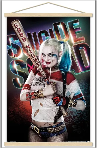 Miniatura 9 de Trends International DC Comics Movie - Escuadrón suicida - Póster de pared de buenas noches, 22.375 x 34 pulgadas, versión enmarcada en negro
