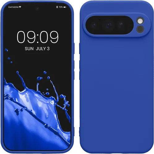 Miniatura 110 de kwmobile Funda compatible con Google Pixel 9 Pro - Funda protectora delgada de TPU para teléfono - Acabado mate suave - Negro mate