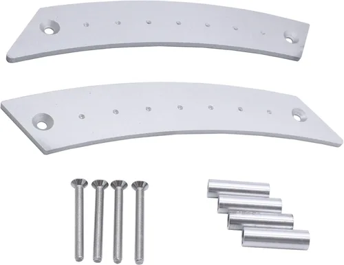 Miniatura 7 de 1 par de manijas de aluminio para panel de puerta, color negro, 2 manijas+4 tornillos compatibles con VW Beetle Bug 1998-2010