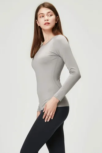 Miniatura 2 de DEVOPS Women's 2 Pack Thermal Long Sleeve Shirts Compression Baselayer Tops