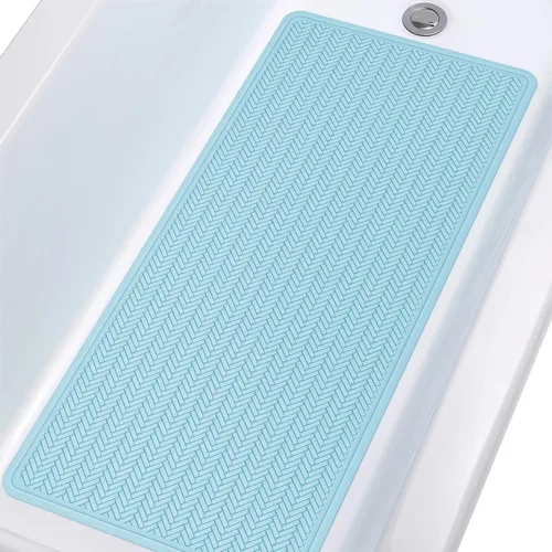 OTHWAY Alfombra de Bañera Antideslizante, Alfombra de Baño de Goma Extra Larga para Bañera, Lavable a Máquina, Tapete Antideslizante para Ducha con