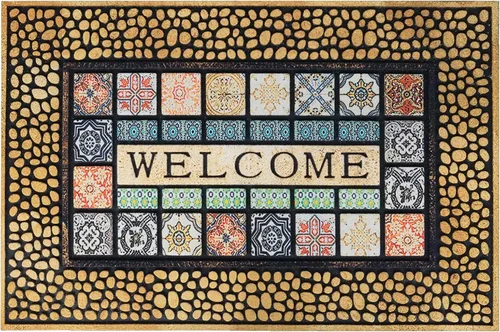 Miniatura 13 de CHICHIC Felpudo de bienvenida de 18 x 30 pulgadas, felpudo para puerta delantera al aire libre para entrada del hogar, felpudo de entrada exterior