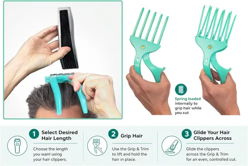 Miniatura 5 de Corta tu propio cabello y el de otros en casa de la manera fácil Herramienta de corte de pelo para todos Úsala con tus cortapelos para cortes