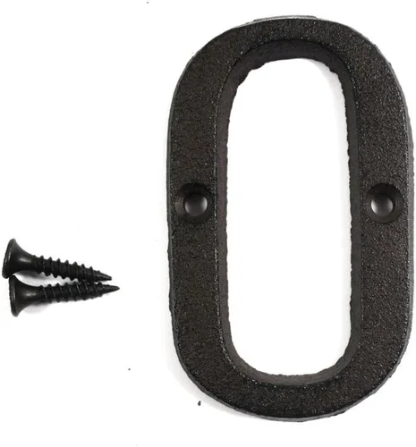 Miniatura 16 de Letras del abecedario de 3" en metal de hierro fundido decorativas, estilo clásico, para colgar letreros de pared, dirección, nombre, letrero