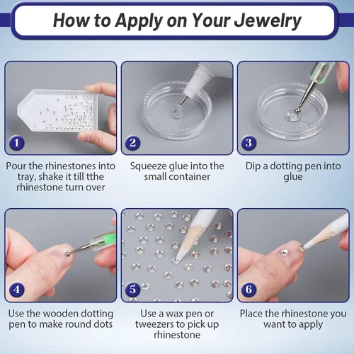 Miniatura 7 de Mejora B-7000 Pegamento para Joyería de Diamantes de Imitación Transparente, 110ml 3.7 fl oz Adhesivo para Manualidades, Pegamento Super Reparador