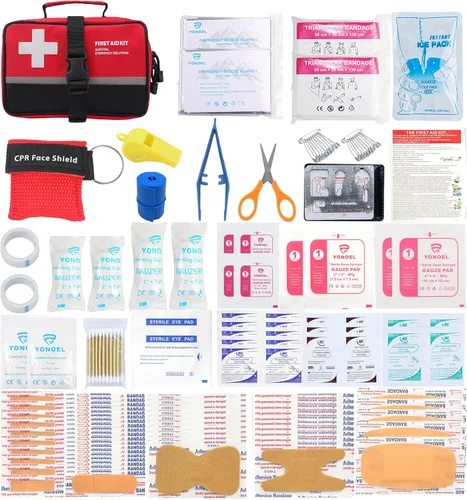 Galaxy - 170 kits de primeros auxilios para supervivencia, emergencia, trauma, militar, táctico, escuela médica, oficina, hogar, almacén, caza,