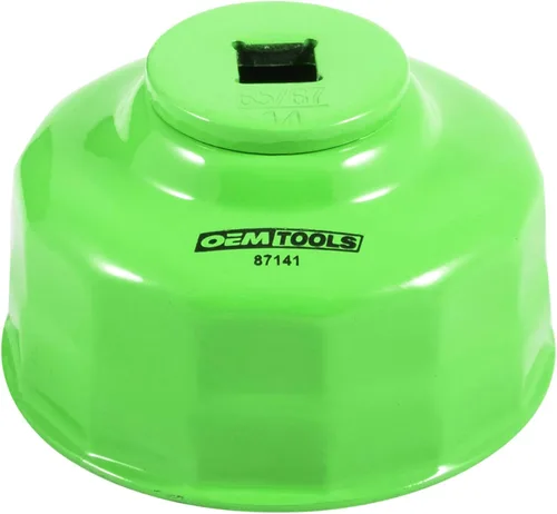 Miniatura 15 de OEMTOOLS 87146 Llave de filtro de aceite de flauta de 75/3.031 in, 15 pulgadas, verde, mezcla