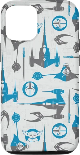 Miniatura 25 de Funda para iPhone 11 Pro Max Star Wars The Mandalorian & Grogu Signets and Starships