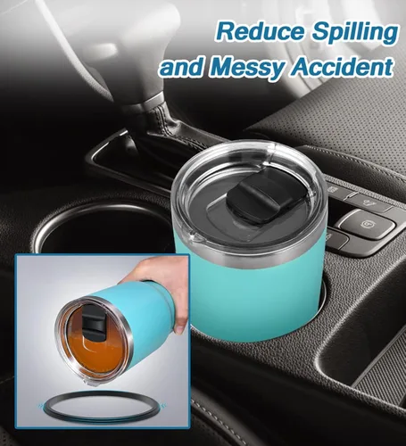 Miniatura 8 de Tapa para vaso Yeti de 30 onzas, taza de 14 onzas y popote de 35 onzas, cubierta de tapa a prueba de derrames, con interruptor deslizante magnético