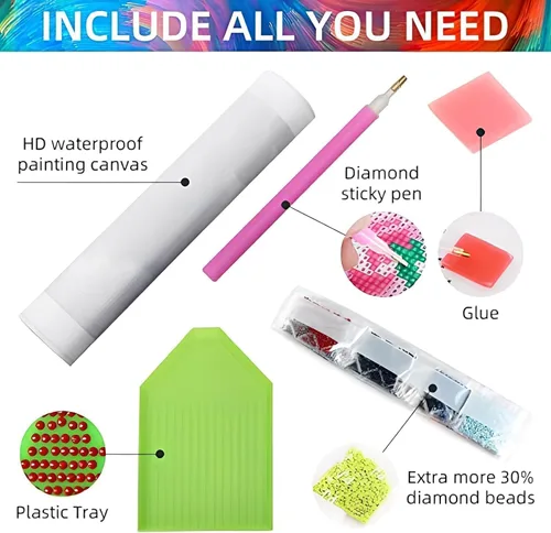 Miniatura 6 de GOUOYANA Paquete de 12 kits de arte de diamantes para adultos, kits de pintura de diamantes, kits de pintura de diamantes de princesa 5D para DP01853