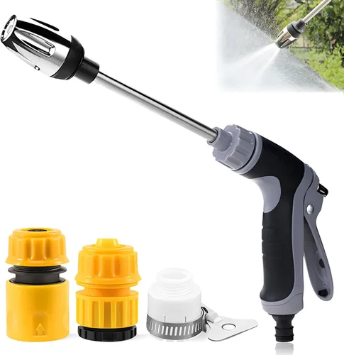 Lavadora a presión, pistola de agua de alta presión, lavadora portátil para automóvil, limpieza de pisos, paredes, con rotación de 360° para tres