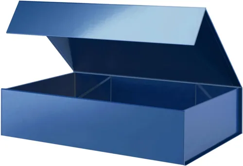 Miniatura 30 de PACKHOME Caja de regalo de 11.5 x 8 x 2.5 pulgadas, caja resistente para camisas con tapa magnética para múltiples ocasiones (negro brillante)