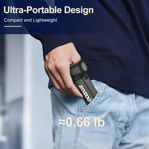 Miniatura 7 de Plumero de aire comprimido, 180000 rpm, potente plumero eléctrico inalámbrico con motor sin escobillas y luz LED, ventilador de polvo recargable