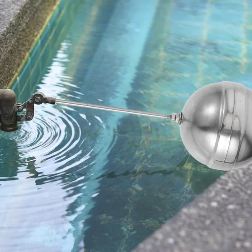 Miniatura 7 de jojofuny Válvula de flotador de rosca ajustable para tanques de agua Válvula de control de aleación de metal de cierre automático para el hogar