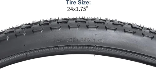 Miniatura 4 de YUNSCM 2-PCS 24" Mountain Bike Tires 24x1.75/47-507 Compatible with Mountain Bike 24 x 1.75 24X1.75 Bike Bicycle Tires (Y-682)