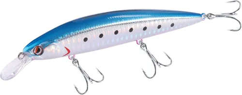 LITTMA ShoreCast - Señuelo de pesca de agua salada 115 minnow hundido, cebo duro de pesca de surf de lanzamiento largo para lubina y fletán Bluepink