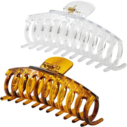 Miniatura 20 de Pinzas para el cabello extra grandes de 5.5 pulgadas para cabello largo y grueso, pinzas para el cabello de mujer, 2 unidades, accesorios