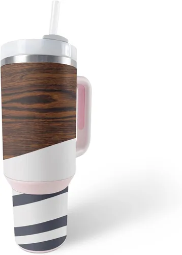 Miniatura 29 de MightySkins Skin - Vaso de vinilo compatible con Stanley The Quencher H2.0 FlowState de 40 onzas, mosaico de cebra, protectora, duradera y única