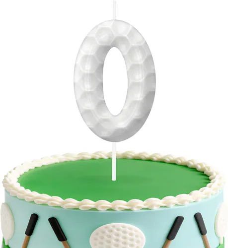 Miniatura 143 de Velas de cumpleaños con el número 0 de béisbol, decoración de pastel con temática de béisbol para niños y niñas, decoraciones de pasteles