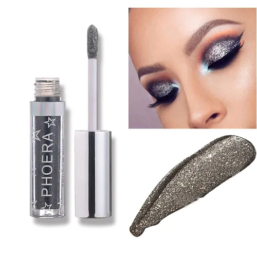 Miniatura 12 de Sombra de ojos con purpurina, maquillaje para ojos líquido, brillante, colores claros, lápiz en barra brillante, de larga duración, impermeable, A102
