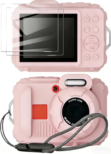 Miniatura 17 de Funda protectora de silicona para cámaras digitales Kodak Pixpro wpz2, con protector de pantalla y cordón, para accesorios Kodak Pixpro wpz2 - Negro