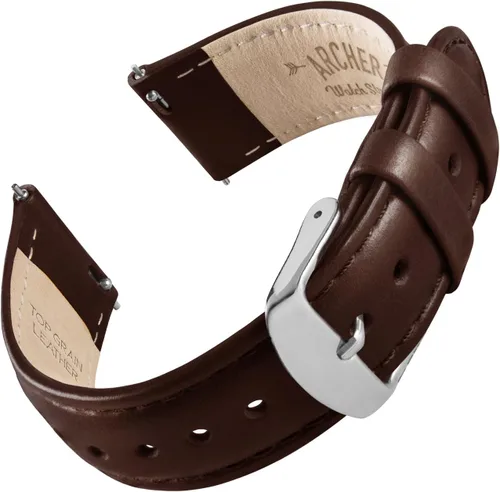 Miniatura 6 de Archer Watch Straps - Correas de reloj de liberación rápida de cuero de grano superior