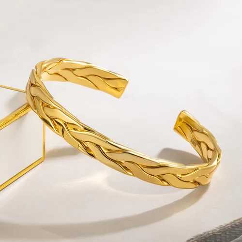Miniatura 5 de Pulsera de plata de ley 925 para hombres y mujeres, pulseras simples para parejas, joyería para él, pulsera ajustable en una bonita caja de regalo